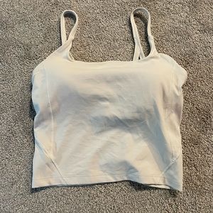Lululemon Strappy Nulu Shelf Tank Bone size 6